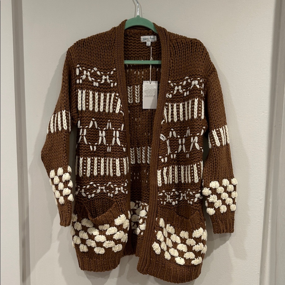 ⭐️ NEW Bubble Knit Chunky Cardigan